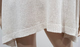 BRUNELLO CUCINELLI Cream Linen & Silk Sequin Embellished Jumper Sweater Top M