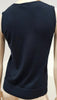 PAULE KA Navy Blue 100% Wool Sleeveless Fine Knitwear Tank Vest Jumper Sweater M