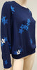 SEE BY CHLOE Blue Star Print Long Sleeve Blouse Top Elastic Waist Trousers UK12