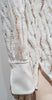 3.1 PHILLIP LIM White Cream Silk Tiger Lace Long Sleeve Blouse Shirt Top 8 UK12