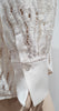 3.1 PHILLIP LIM White Cream Silk Tiger Lace Long Sleeve Blouse Shirt Top 8 UK12