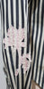 PAUL SMITH WOMEN Cream Black Stripe Pink Floral Detail Blouse Shirt Top 44 UK12