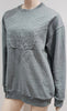 3.1 PHILLIP LIM Grey Cotton Quilted Phoenix Side Zip Casual Sweater Sweatshirt M