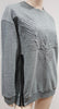 3.1 PHILLIP LIM Grey Cotton Quilted Phoenix Side Zip Casual Sweater Sweatshirt M