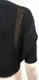 MARITHE FRANCOIS GIRBAUD Wool Blend Knitwear Short Sleeve Bolero Cardigan Top M