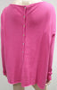 BIRD OF PARADISE Bright Pink Cashmere Silk Blend Button Rear Jumper Sweater Top