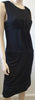 PHILOSOPHY DI ALBERTA FERRETTI Black Sleeveless Drop Waist Pencil Dress 44 UK12