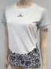 STELLA MCCARTNEY ADIDAS White & Grey Floral Activewear T-Shirt Tee Top M BNWT