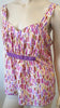 ANNA SUI For ANTHROPOLOGIE Multi Colour Silk Abstract Print Sleeveless Cami Top