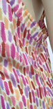 ANNA SUI For ANTHROPOLOGIE Multi Colour Silk Abstract Print Sleeveless Cami Top