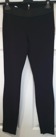 LANVIN ETE 2013 Black Silk Blend Formal Tapered Evening Trousers FR38 UK12