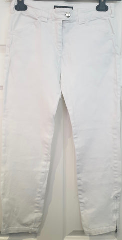 ACNE STUDIOS Blue MUROL Cotton Denim Wide Fit Cropped Capri Flare Jeans 36 UK8