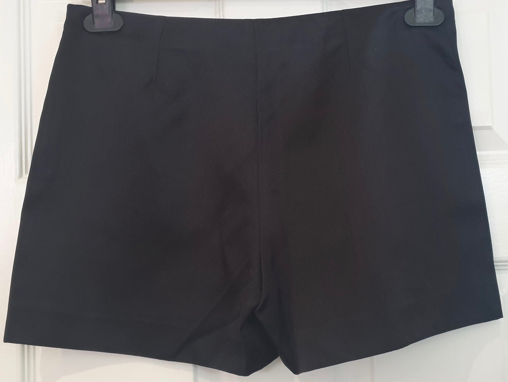 STELLA MCCARTNEY Women's Black Silk Blend Hot Pants Shorts IT40 UK10