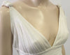 HERVE LEGER White V Neckline Sleeveless Open Back Bandage Bodycon Mini Dress M