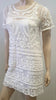 RALPH LAUREN DENIM & SUPPLY White Sheer Embroidered Short Sleeve Mini Dress M