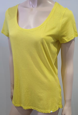 ACNE STUDIOS Womens Navy Blue Lyocell Semi Sheer Short Sleeve T-Shirt Tee Top XS