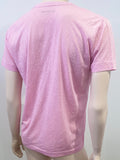ZADIG & VOLTAIRE Pink WASSA BURN Geometric Pattern Short Sleeve T-Shirt Tee Top