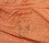 ZADIG & VOLTAIRE Orange MARGOT BURN Geometric Short Sleeve T-Shirt Tee Top M