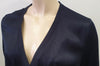 SAMSOE & SAMSOE Sapphire Blue V Neck Pleat Fabric Tie Waist Blouse Top S BNWT