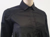 GIVENCHY PARIS Black 100% Cotton Pleated Long Sleeve Blouse Shirt Top 38 UK10