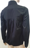 GIVENCHY PARIS Black 100% Cotton Pleated Long Sleeve Blouse Shirt Top 38 UK10