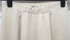 MILLA Beige Ramie Elasticated Waist Casual Wide Leg Summer Trousers Pants S