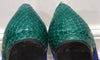 BALLY Women's Blue Red Green Suede & Leather Flat Ballerina Pumps Shoes UK7.5