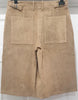 THEORY Women's Sand Suede Leather GERA Wide Leg Culottes Shorts 6 UK10 BNWT