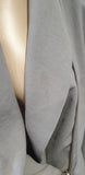 AMERICAN VINTAGE Pale Grey BEAUMONT Long Sleeve Asymmetrical Zipper Jacket S