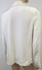 AMERICAN VINTAGE Pearl Cream HOLIESTER Open Front Satin Sheen Trim Jacket M