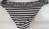 CHARMANTE Black & White Stripe Butterfly Print Top & Briefs 2 PC Bikini Set 38B