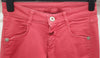 MARITHE & FRANCOIS GIRBAUD Red Cotton Stretch Casual Skinny Fit Trousers Pants