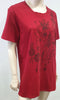 BALMAIN Menswear Burgundy Red Cotton Printed Front Short Sleeve T-Shirt Tee Top