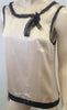 PHILOSOPHY DI ALBERTA FERRETTI Pale Pink Silk Black Trim Sleeveless Cami Top 10