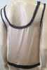 PHILOSOPHY DI ALBERTA FERRETTI Pale Pink Silk Black Trim Sleeveless Cami Top 10