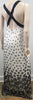 PAUL SMITH BLACK LABEL White Black Silk Floral Belted Sleeveless Maxi Dress UK12