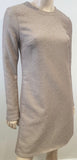 CALVIN KLEIN COLLECTION Dusky Pink Clay Metallic Short Mini Dress 40 UK12 BNWT
