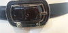 DOLCE & GABBANA Chocolate Brown Black Patent Leather Branded Buckle Belt 80 / 32