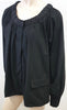 DAY BIRGER ET MIKKELSEN Black Wool Scoop Neckline Smocked Cape Jacket 42UK14