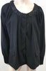 DAY BIRGER ET MIKKELSEN Black Wool Scoop Neckline Smocked Cape Jacket 42UK14