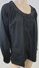 DAY BIRGER ET MIKKELSEN Black Wool Scoop Neckline Smocked Cape Jacket 42UK14