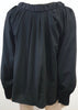 DAY BIRGER ET MIKKELSEN Black Wool Scoop Neckline Smocked Cape Jacket 42UK14