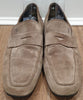 TODS Menswear Beige Suede Slip On Rubber Pebble Sole Casual Loafers Shoes UK6.5