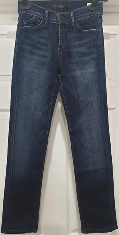 3.1 PHILLIP LIM Blue Cotton Stretch Denim Slim Straight Leg Jeans Trousers Pants