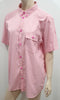 MARC BY MARC JACOBS Menswear Pink Cotton Shrunken Fit Short Sleeve Shirt XL