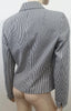 AKRIS PUNTO Blue Grey & White Stripe Cotton Blend Summer Blazer Jacket Top UK12