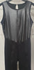 KORAL Black METER Glossy Panel Slit Sleeveless Activewear Gym Jumpsuit BNWT