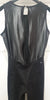 KORAL Black METER Glossy Panel Slit Sleeveless Activewear Gym Jumpsuit BNWT