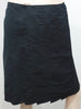 MIU MIU Made In Italy Women's Black Sheen A-Line Pleated Kilt Skirt 42 UK10