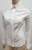 ANNE FONTAINE White Cotton Stretch Collared Formal Blouse Shirt Top FR36 UK8